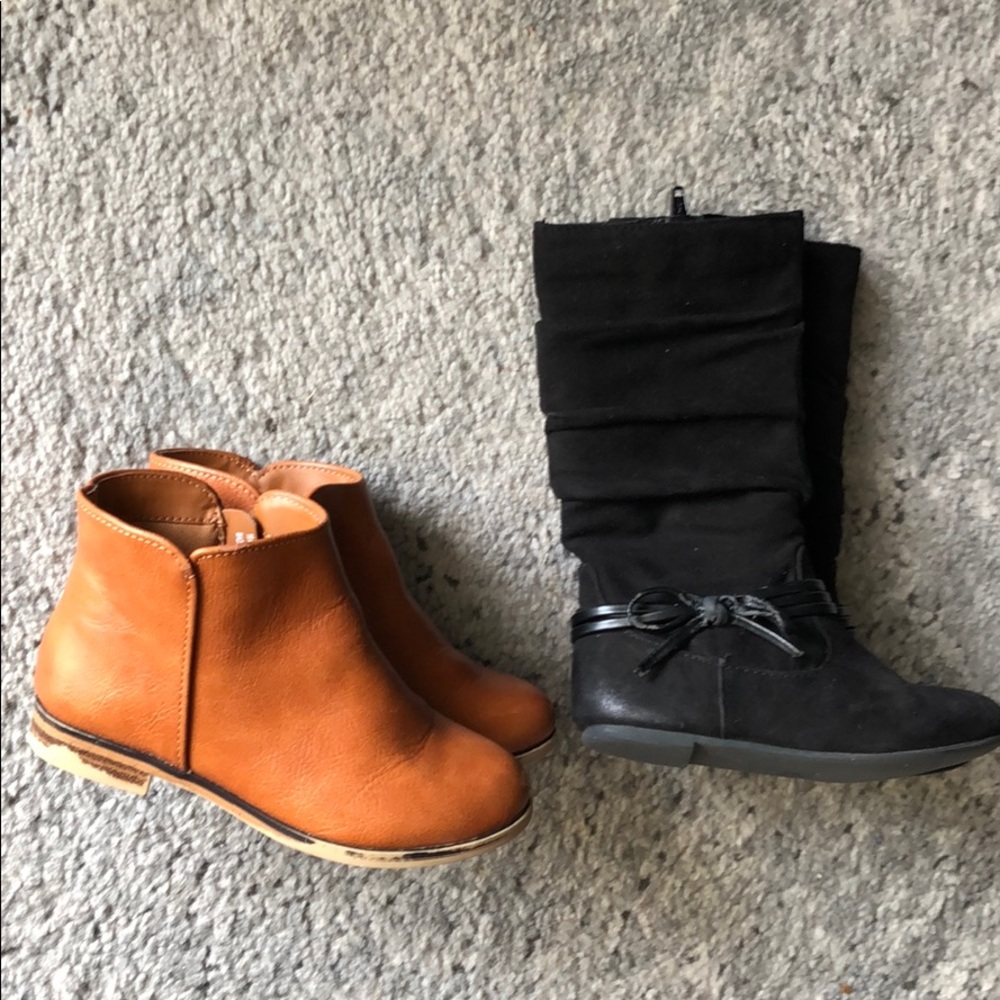 Toddler Girls Size 10 Boot Lot 2 pairs included